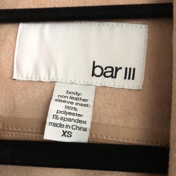 Bar lll Faux Leather Flyaway Jacket - Picture 4 of 8